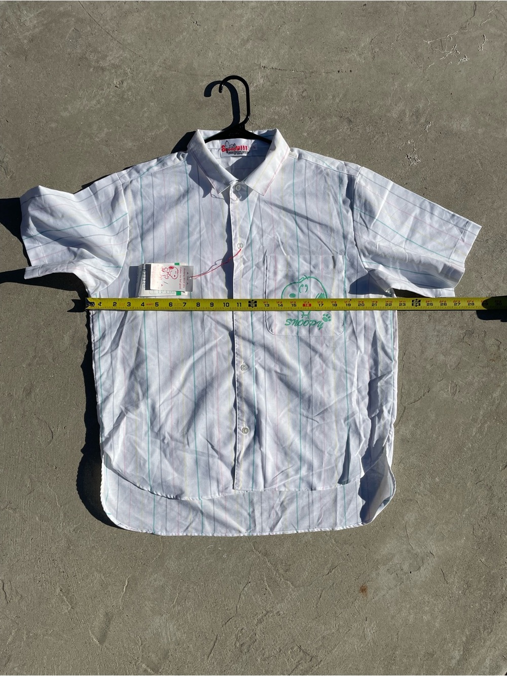 BNWT Another Determined Production Snoopy button up shirt women L very rare